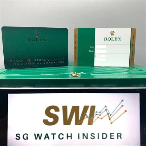 rolex new guarantee card